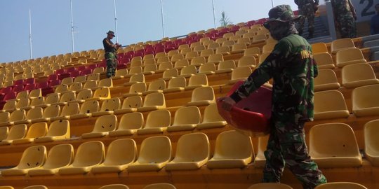 Gubernur Sumsel minta polisi usut perusak 373 kursi Stadion Jakabaring