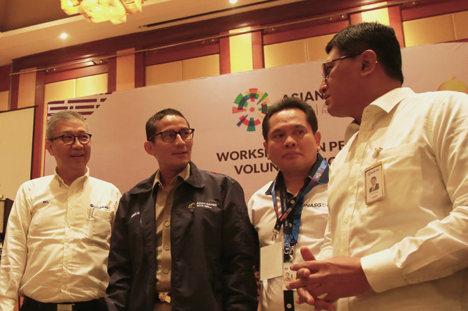 kartu identitas volunteer asian games terintegrasi brizzi