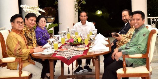 Gurame dan bandrek jadi menu dinner Jokowi dan 6 ketum parpol pendukung