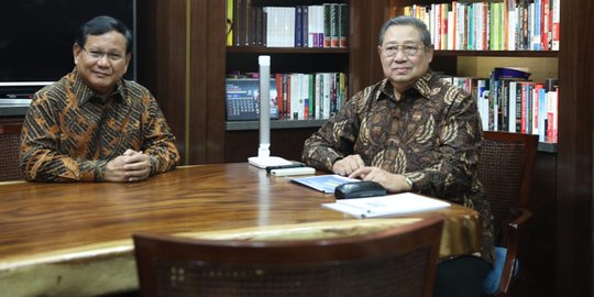 Bahas Pilpres, SBY dan Prabowo bicara empat mata