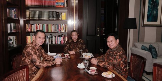 AHY ikut dalam pertemuan tertutup SBY-Prabowo