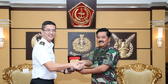 Panglima TNI dan Kasal Singapura bertemu di Cilangkap bahas terorisme