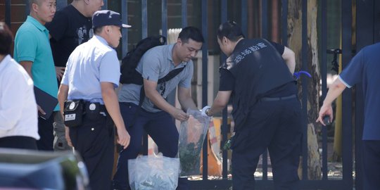 Polisi selidiki serpihan ledakan di luar Kedubes AS di China