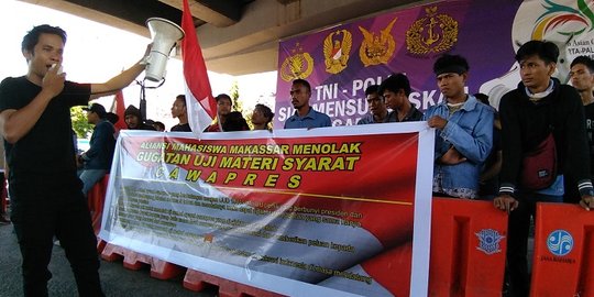 Mahasiswa di Makassar desak MK tolak uji materi masa jabatan wapres