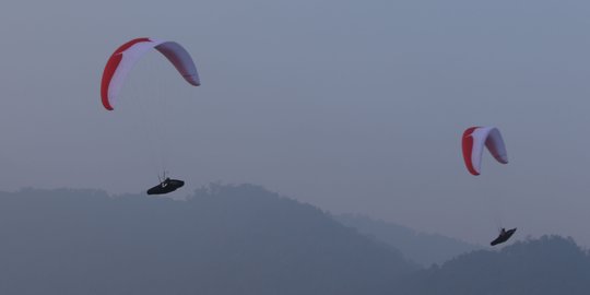 Atlet paralayang Indonesia matangkan persiapan di kawasan Puncak