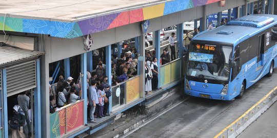 Jumlah penumpang Transjakarta meningkat