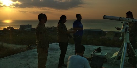 BMKG Kupang pantau gerhana bulan dari atas gedung berlantai 5