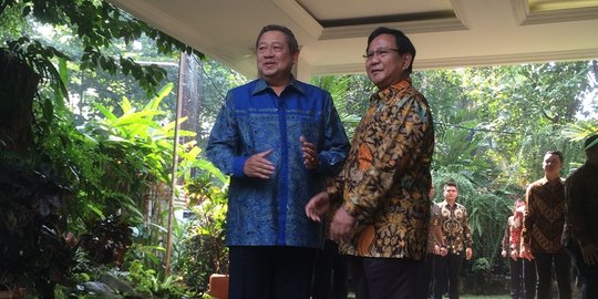 SBY boyong pentolan Demokrat sambangi kediaman Prabowo