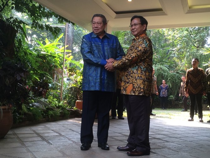 sby dan petinggi demokrat bertemu prabowo di kertanegara