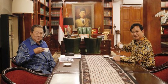 Serius koalisi dengan Gerindra, SBY belum bahas paket capres-cawapres dengan Prabowo