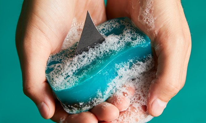 shark fin soap dari lush cosmetics