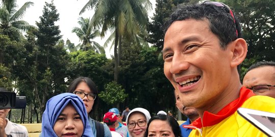 Sandiaga Uno lepas 'Prabowo' dan 'Jokowi' ke laut