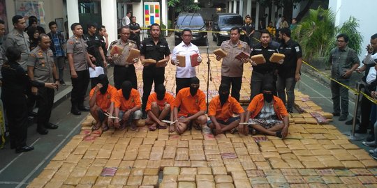 Polisi bongkar pengiriman 1,4 ton ganja dalam limbah ikan asin