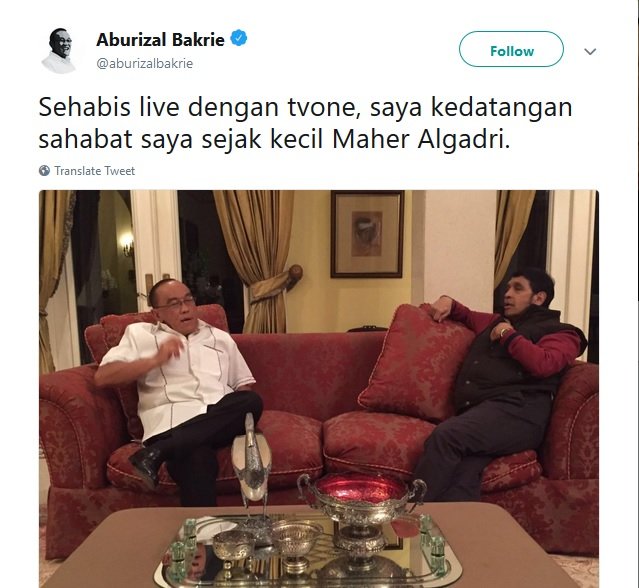 maher algadri bersama ical