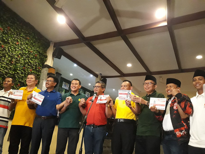 jokowi dan sembilan partai pendukung