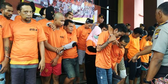 24 Pelaku kejahatan di Samarinda ditangkap dalam sebulan, 5 ditembak