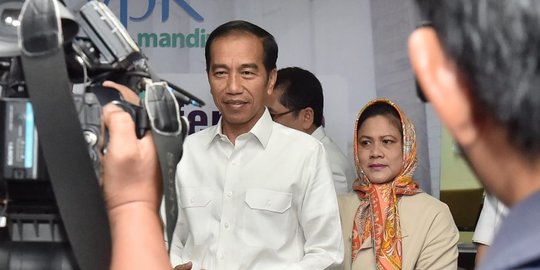 Jokowi soal nama cucu keduanya: Tanya bapaknya, masa tanya saya