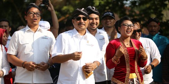 Flashmob sambut kedatangan tamu spesial di Pasar Kakilangit