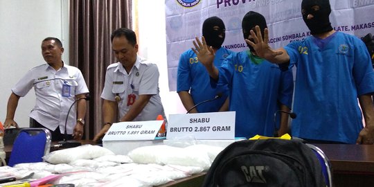 Jadi bandar, mahasiswa dan dua rekannya ditangkap BNNP Sulsel