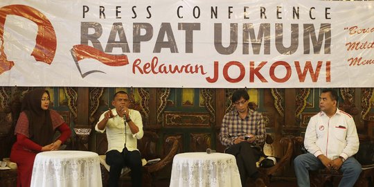 Relawan Jokowi akan selenggarakan rapat umum