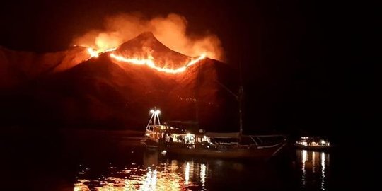 Puntung rokok wisatawan diduga penyebab kebakaran di Gili Lawa Pulau Komodo