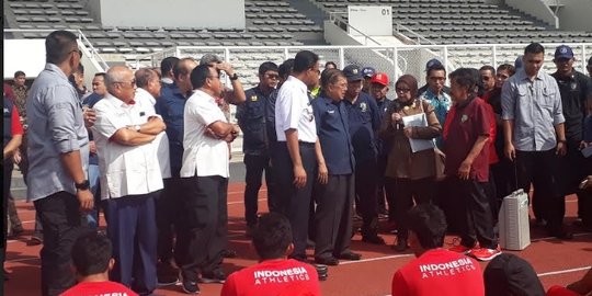 Di depan JK, Bob Hasan protes Anies soal lintasan atletik di Ragunan tak diurus