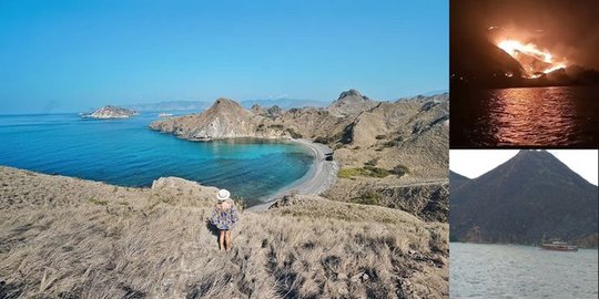 Destinasi wisata Gili Lawa kebakaran, api menyerang dengan ganasnya