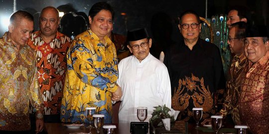 Jelang Pilpres 2019, Airlangga Hartarto temui BJ Habibie