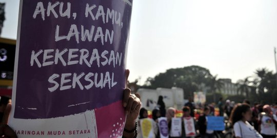 Aksi menuntut keadilan untuk WA korban pemerkosaan