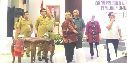 Sambangi KPU, Mendagri cek proses pendaftaran bakal capres-cawapres