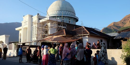 Menara seluler sementara dibangun di Lombok usai diguncang gempa 7 Skala Richter