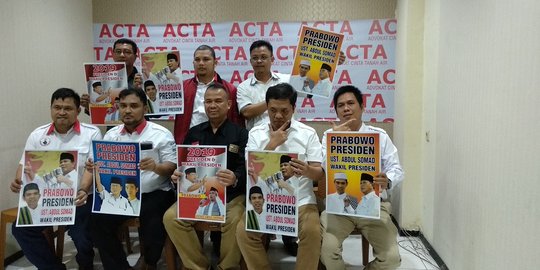 Acta Dukung Ustaz Abdul Somad Sebagai Cawapres Prabowo Subianto 