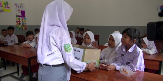 Bantu korban gempa Lombok, siswa di Medan galang bantuan