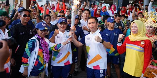 PT PP ikut sukseskan kirab obor Asian Games 2018 di Sumsel