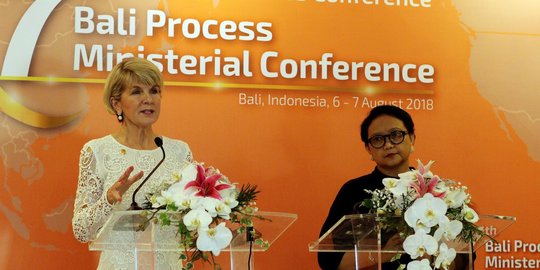 Menteri Retno dampingi Menlu Australia tutup Bali Process 2018