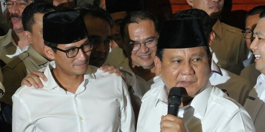 Prabowo-Sandi deklarasi di Kertanegara