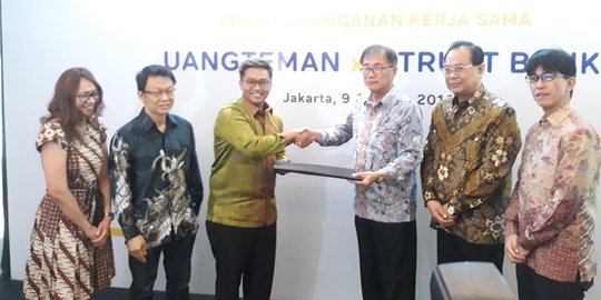 Resmi kerja sama, UangTeman dapat penyaluran kredit Rp 15 miliar dari J Trus Bank