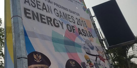 Baliho Pemprov Banten salah tulis Asian Games