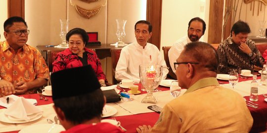 Pertemuan Jokowi dan pimpinan parpol pilih Ma'ruf Amin cawapres