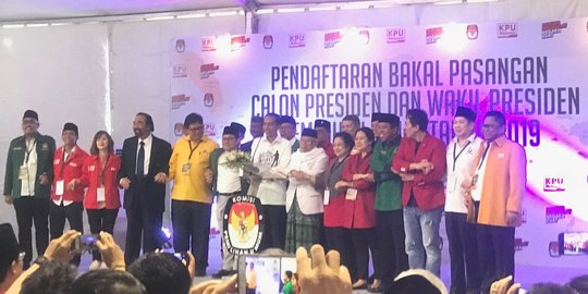 KPU coret PSI dan Perindo sebagai partai pengusung Jokowi-Ma'ruf Amin