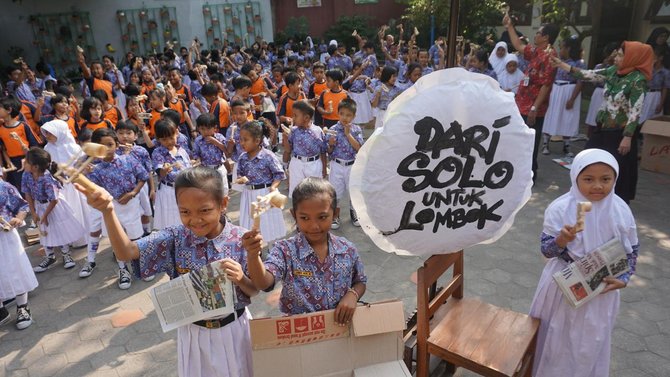 siswa sd di solo kirim othok othok
