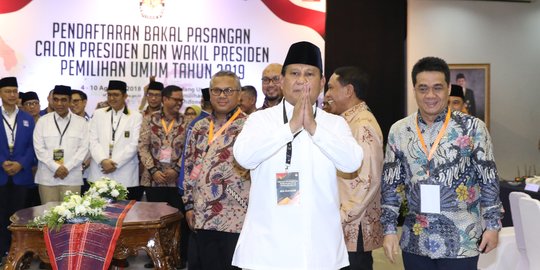 Usai daftar ke KPU, Prabowo cari nama koalisinya di Pilpres 2019