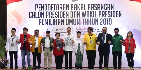 Perjalanan panjang Jokowi memilih Ma'ruf Amin sebagai cawapres hingga daftar ke KPU