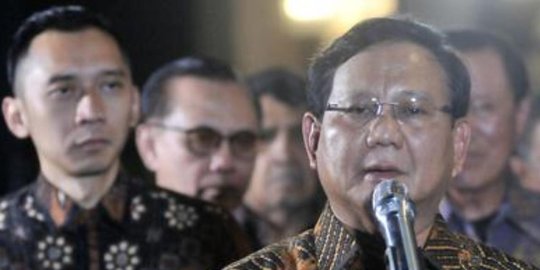 Para undangan berteriak 'ciee.. ciee..' saat Prabowo sebut nama Titiek Soeharto