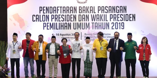 Sembilan parpol koalisi sudah kirim nama untuk struktur timses Jokowi