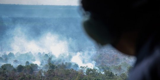 Jelang Asian Games, kebakaran hutan di Riau terus terjadi