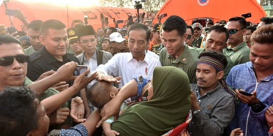 Jokowi jenguk korban gempa Lombok