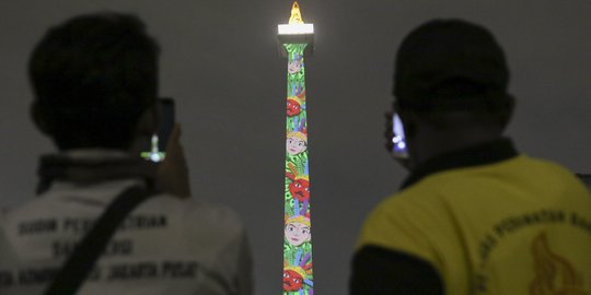 Video mapping bakal tersaji di Monas selama Asian Games