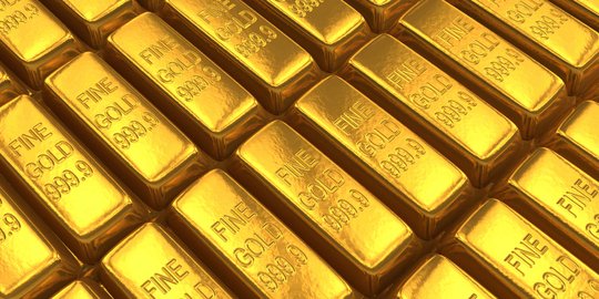 Harga emas turun Rp 1.000 jadi Rp 644.000 per gram