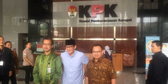 Laporkan LHKPN ke KPK, Sandiaga ditemani Sudirman Said